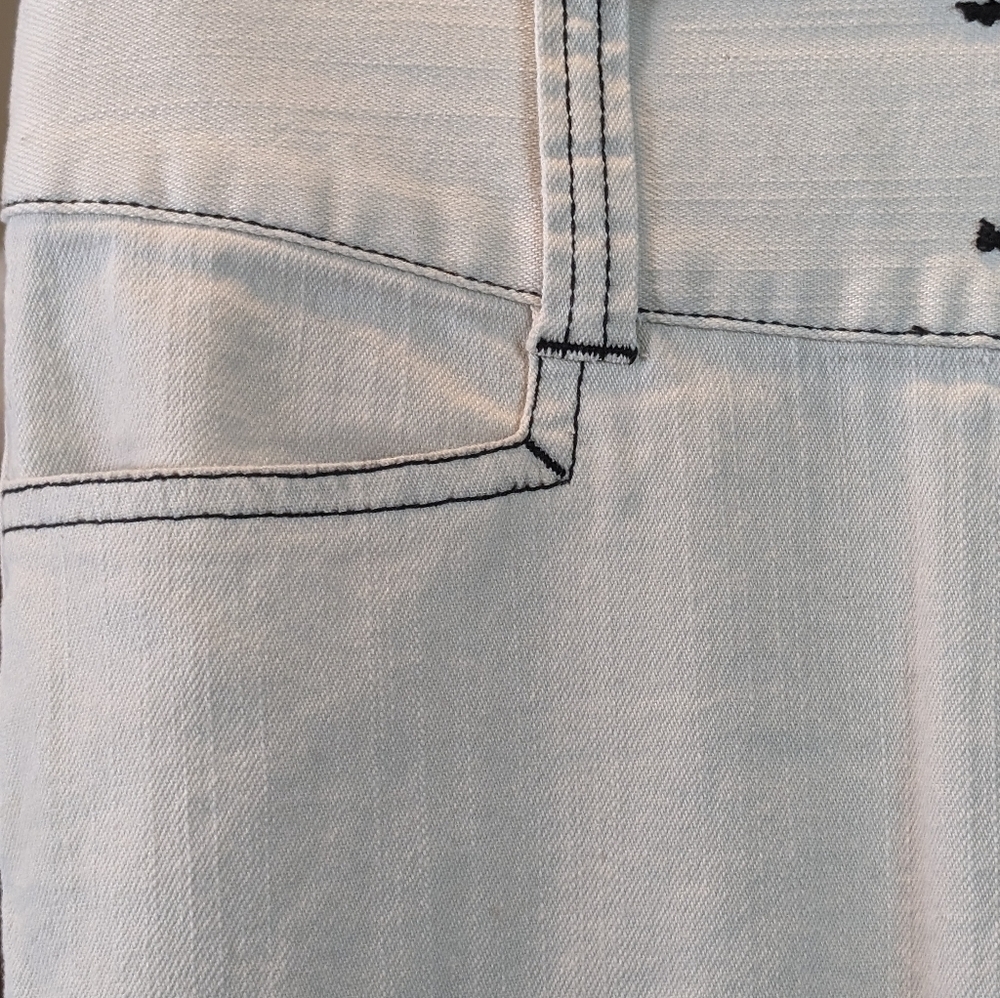 International Concepts Summer Cream White Pants SZ 6 - Picture 9 of 12